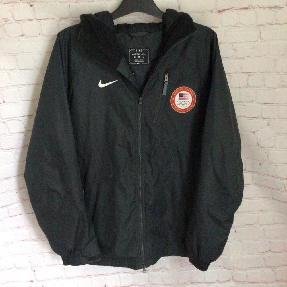 Nike United States Olympic Team Waterproof Hooded Winter Jacket - Size Medium - Picture 1 of 9